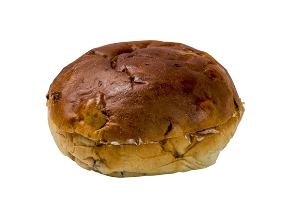 Krentenbol met boter