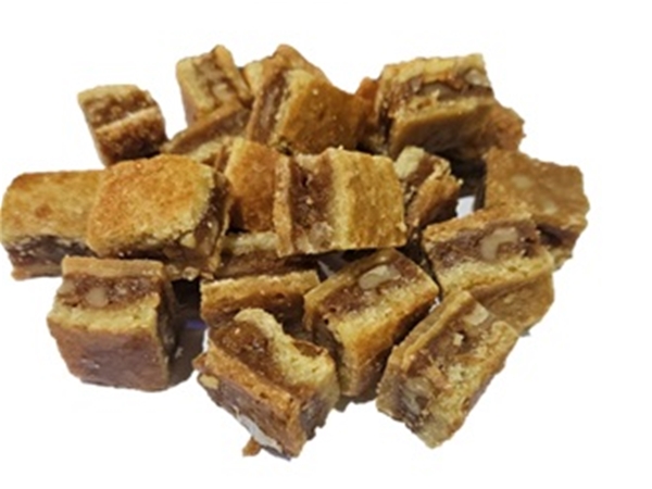 Blokjes walnootboterkoek 250 gram