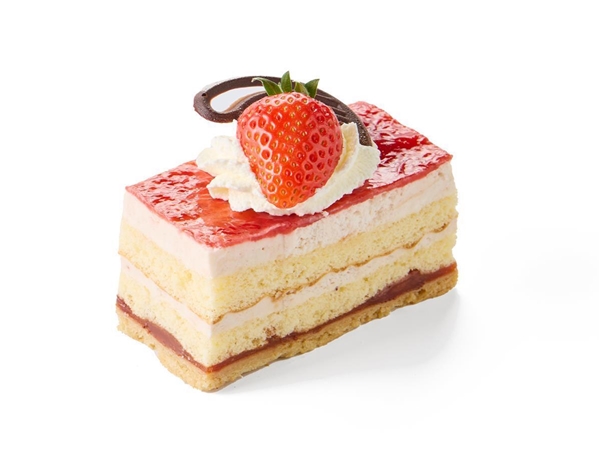 Aardbeienbavarois gebak
